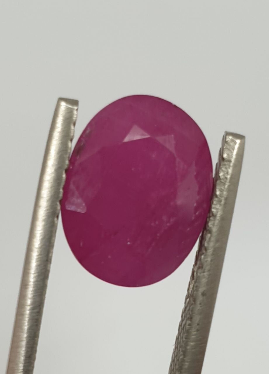 1 Pc Natural Ruby Oval   4.58 CT 11x8.7mm- Natural Gems Red Ruby- Stones For Setting