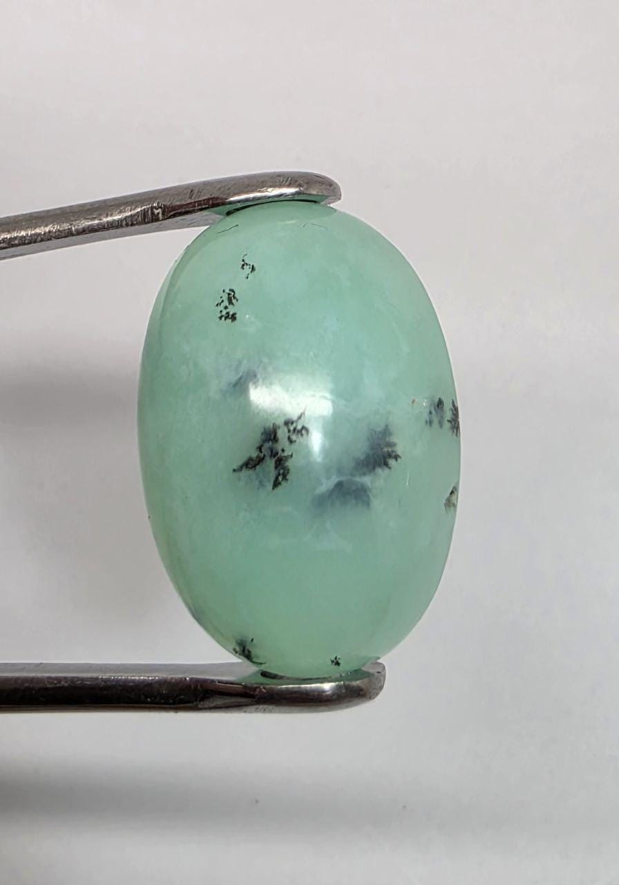 Big Blue Green  Peruvian Opal Cabochon 23.7x16.5x10.4mm 28.7ct - Natural Untreated Gem- Unique color- Inclusion Stones Natural