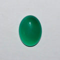 Lote de 6 cabujones ovalados de ágata verde (6 unidades) de 16 x 12 mm