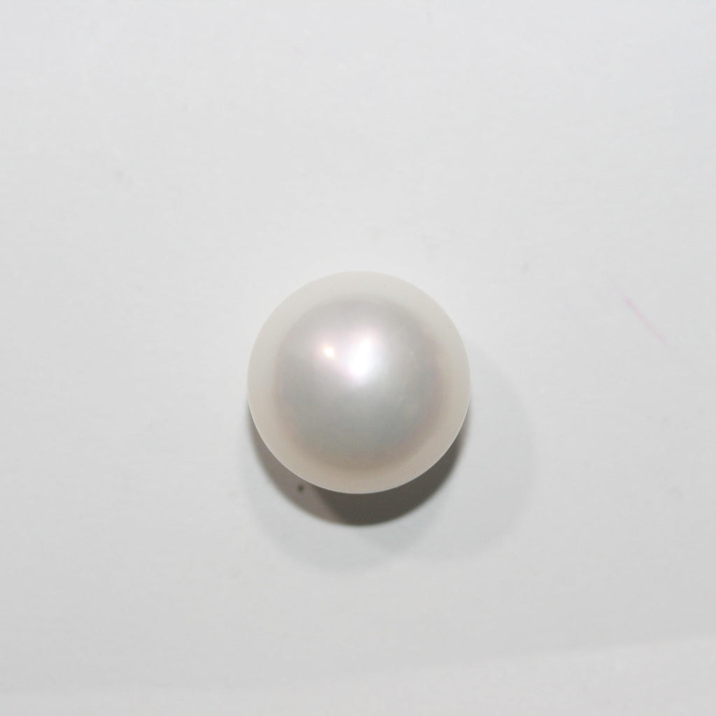 Perla de agua dulce redonda sin perforar, brillo superior AAA, 13 mm, 13,15 cts - Perla natural de brillo superior - Precio por unidad - Pendiente de perla