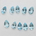 10Pcs Lot Sky Topaz Drop Faceted 6x4mm (10 pcs).
