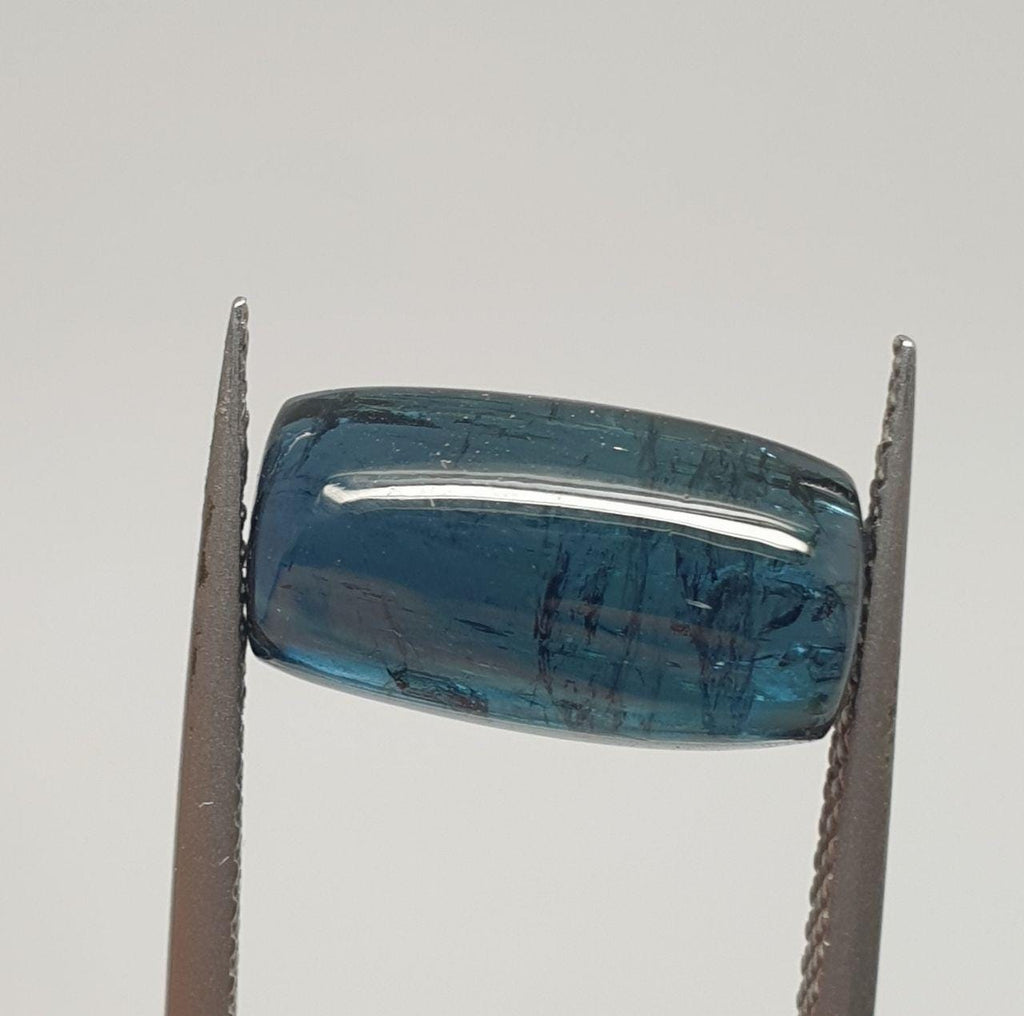 Indicolite Blue  Tourmaline Cushion  Cabochon 14.1x7.8mm.(5.67ct.).