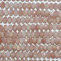 16" St Sunstone Faceted Rondelle Beads 8x5mm.-Strand 40cm.