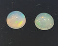 Ethiopian Opal Pair Round Cabochon 7mm. (2pcs)