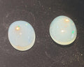 Lote de 1 par de ópalos Wello naturales de 11 x 9 mm, cabujón ovalado, venta al por mayor, lotes de piedras preciosas, gema sin tratar