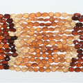 12" St Hesonite Garnet Faceted Oval Beads 8x6mm. Approx.- Strand 32cm.