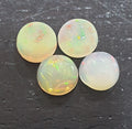 Ethiopian Opal Lot Round Cabochon 6mm. (4pcs)  -Gemstone Parcels-Loose Stones Wholesale Price