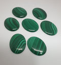 Cabochon ovale en malachite AAA (1 pièce, 30 x 40 mm) - Grande pierre cabochon