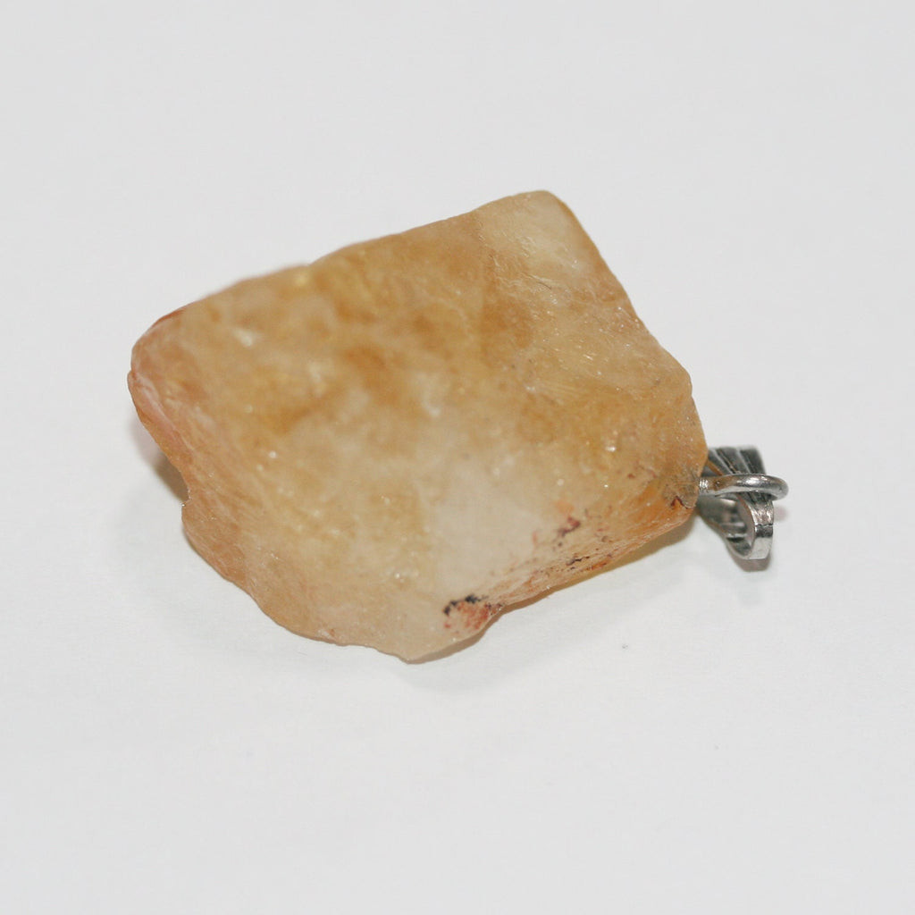 Pendentif en pépite de citrine non polie, 20-25 mm environ (1 pièce)