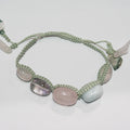 Bracelet en améthyste, quartz rose, aigue-marine et agate indienne - Fournisseur de bijoux en perles de pierres précieuses - Pouvoir de guérison - Perle d'améthyste - Lustre exceptionnel