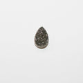10 Pcs lot Gray Druzy Agate Drop Cabochon 9x6 mm. (10 pcs.)