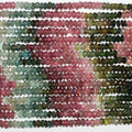 13" St Tourmaline Faceted Rondelle Beads 4x2mm.-Strand 34cm.