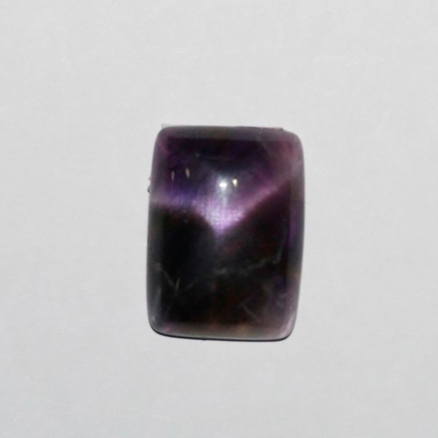 Lote de 4 cabujones rectangulares de amatista (4 piezas) 20 x 15 mm