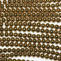 16" St Gold Hématite Perles Rondes Lisses 2mm.-Rig 40cm.