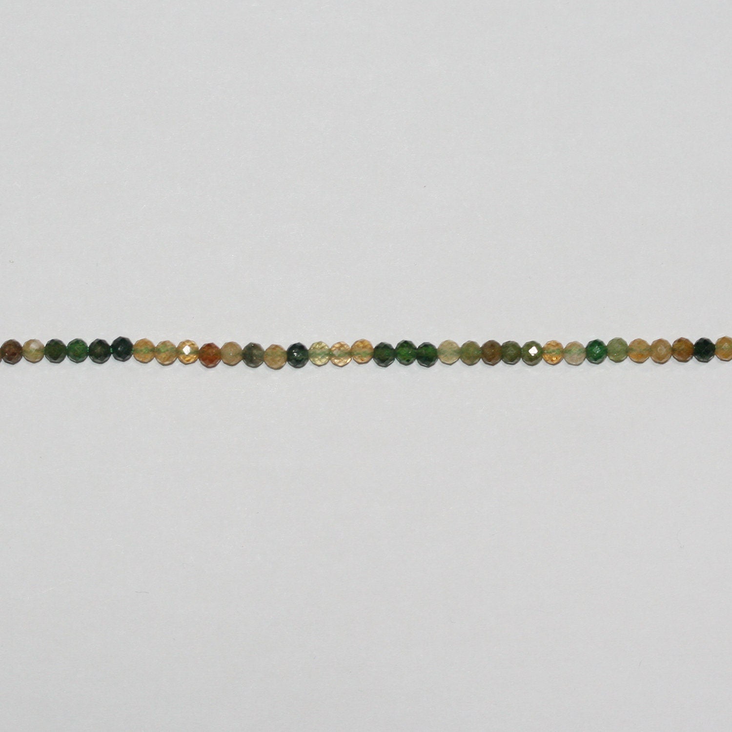 Perles rondes à facettes en st pétroturmaline, 3 mm, 15 pouces (38 cm) - Fil de 39 cm