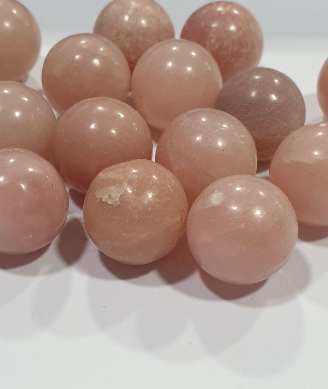 1 Pc  Undrilled  Pink Opal  Sphere Ball Metaphysical  Crystal 15mm Natural Untreated -Undrilled