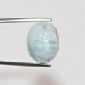 Transparent  Blue Color Aquamarine Cabochon 15.3x12.3mm. (12.3ct.) - Natural Untreated Gemstone