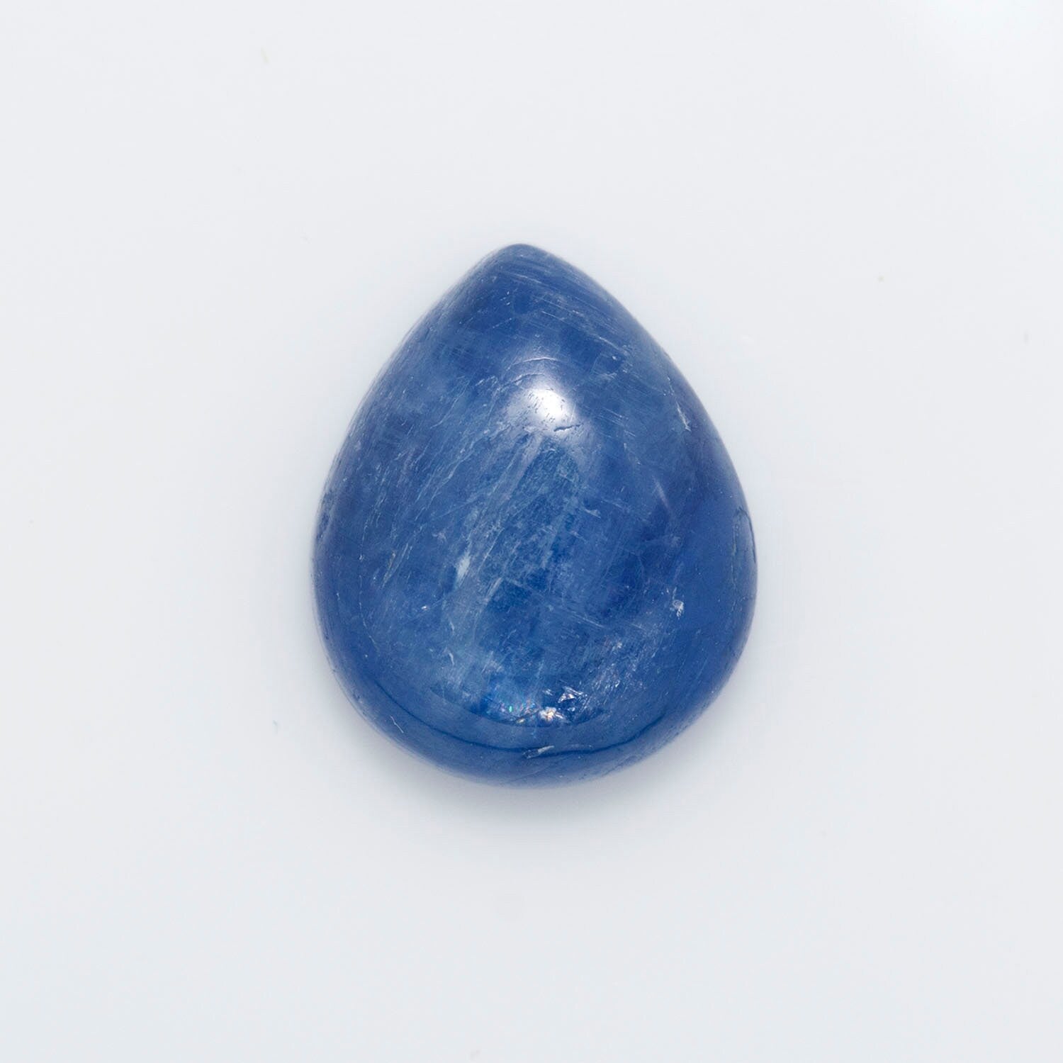 Lote de 6 cabujones de cianita en forma de gota de 10 x 8 mm (6 unidades)