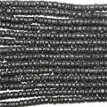 Perles rondelles lisses St. Lava 15" 4x2mm.- Brin 39cm.