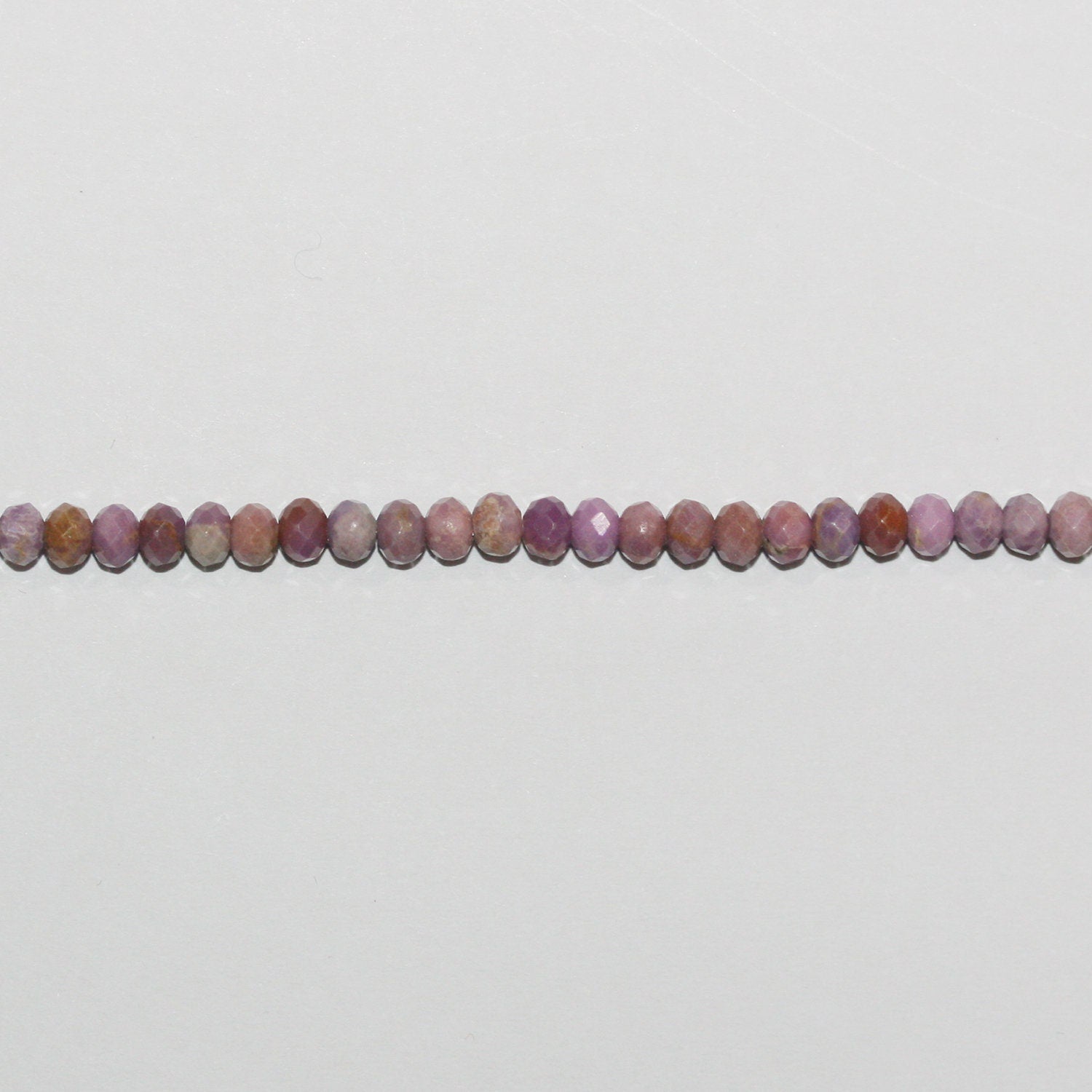 Perles rondelles à facettes en phosphosidérite de 15 pouces (4 x 2 mm) - Fil de 39 cm