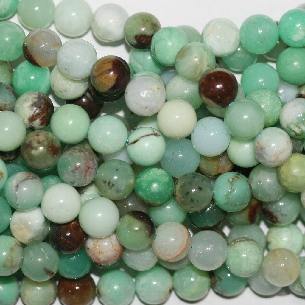 15" Sainte Chrysoprase Perles Rondes Lisses 6,5 mm.-Rig 39 cm.