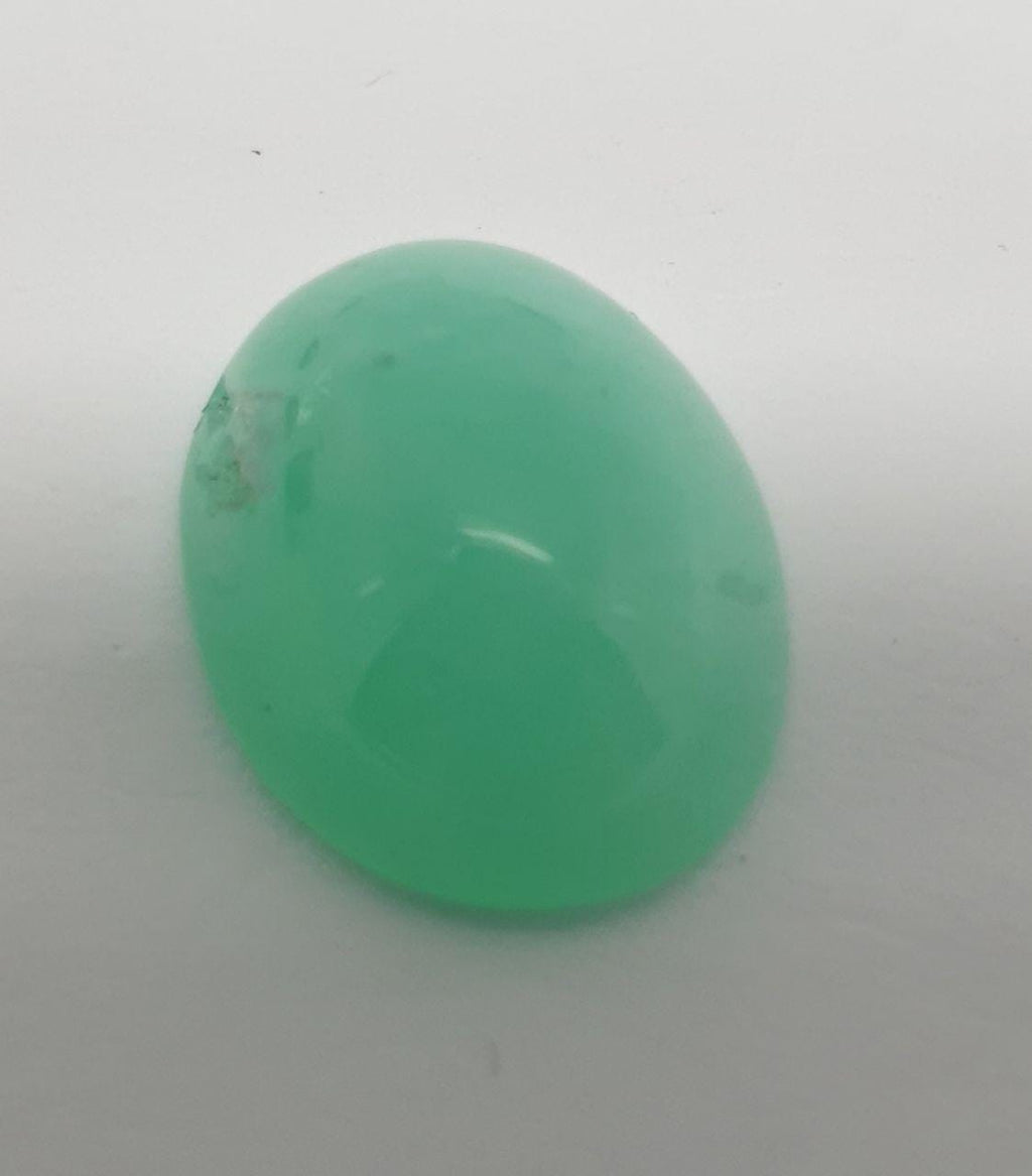 Blue Green  Peruvian Opal Cabochon 15.1x12.1mm8.4ct - Natural Untreated Gem- Unique color- Jewellery Supplies