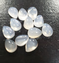 12 Pcs Lot White Moonstone Pear Cabochon 7x5mm. (12 pcs.)