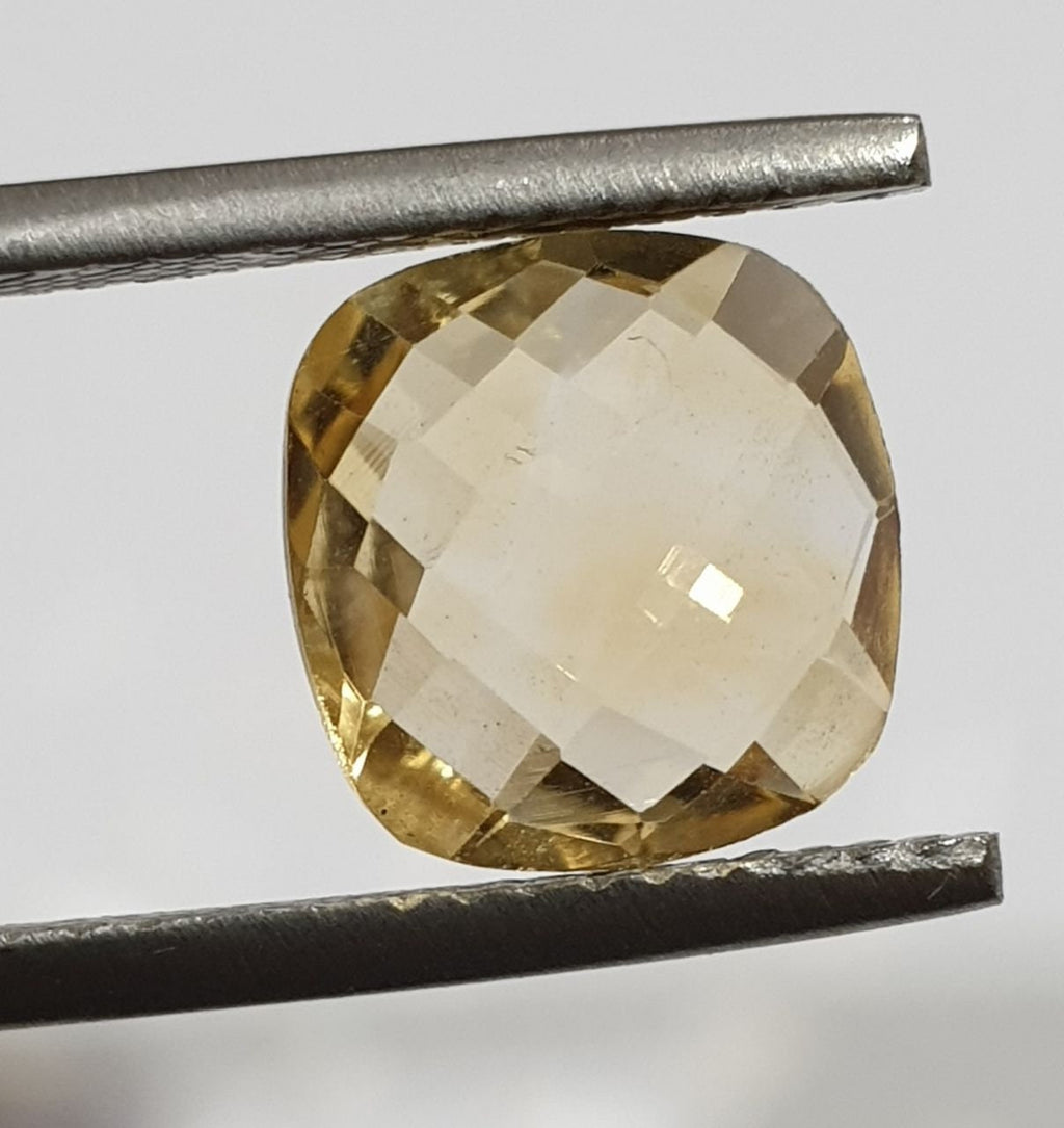 1 Pc Citrine Cushion Briolette Cut 10mm Natural Gemstone-Wholesale Supplier