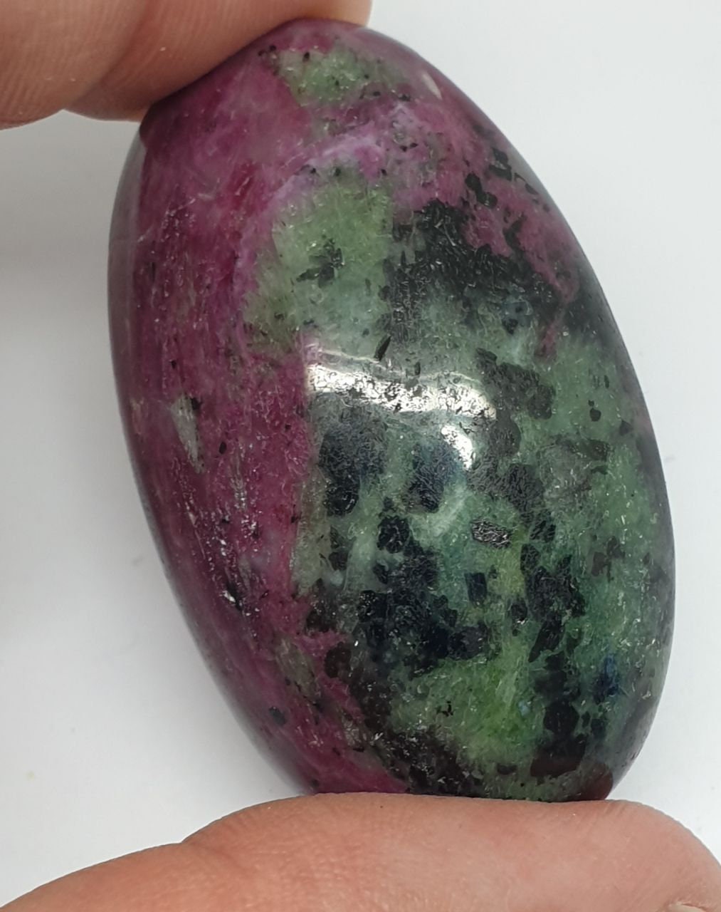 HUGE museum Piece Ruby Zoisite Oval Cabochon 49.3x29.2x13.3mm.-(171.66 ct) Natural Untreated Gemstone