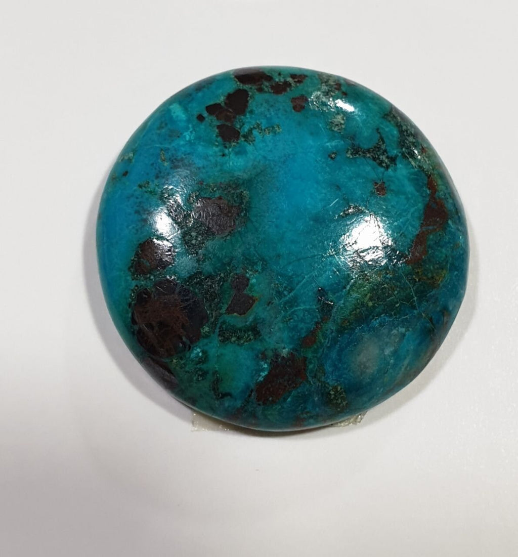 Chrysocolla Oval Cabochon 25.6mm 30.5ct Natural Gem From Peru- Rare Gemstone Cabochon Wholesale