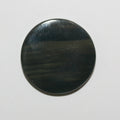 Pendentif lisse rainuré en obsidienne 33 mm.