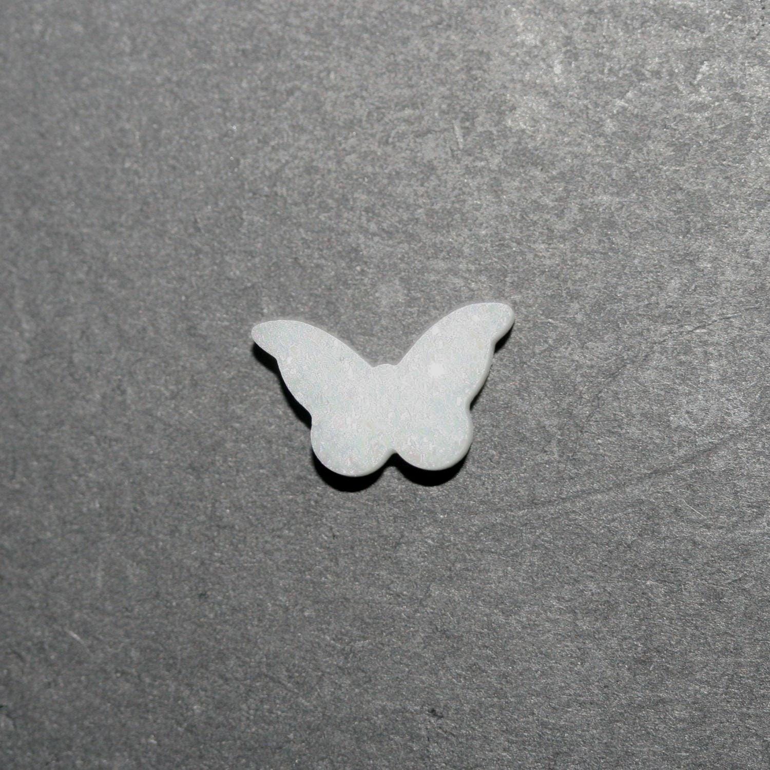 Colgante Mariposa de Ágata Druzzy Blanca 15x9mm.-Ref.14856