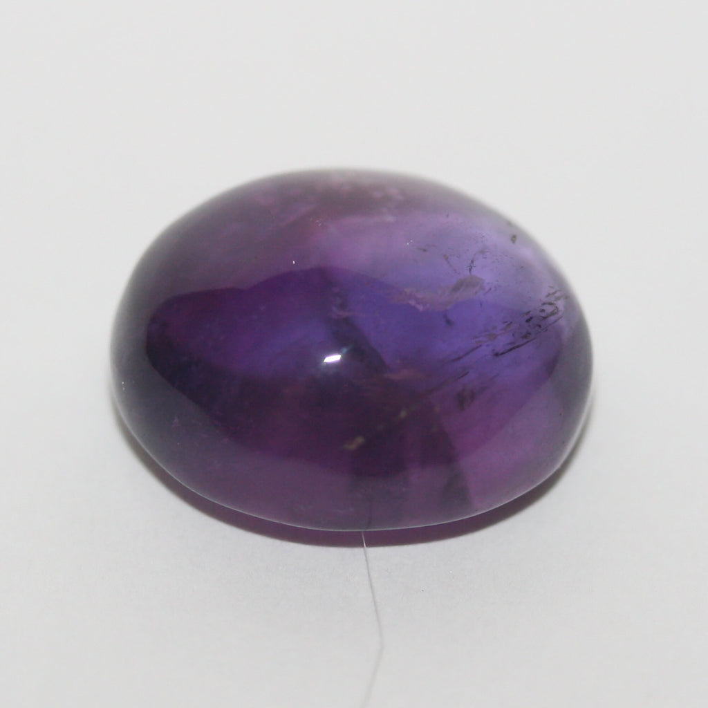 African Amethyst Oval Cabochon 15x13mm.-(11.1ct).