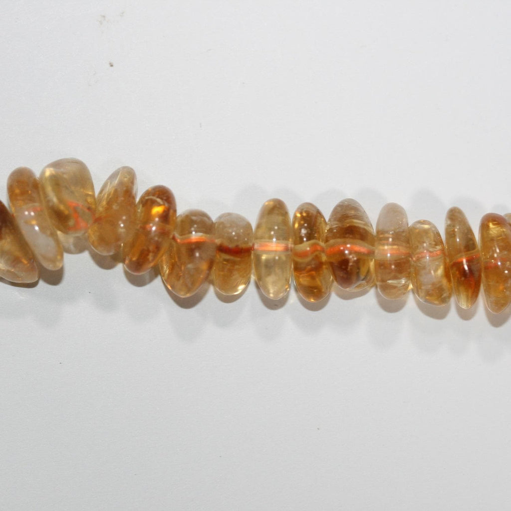 15" St Citrine Perles à éclats lisses et irréguliers.- Brin 38cm.