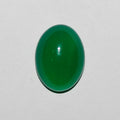 Lote de 6 cabujones ovalados de ágata verde (6 unidades) de 18 x 13 mm