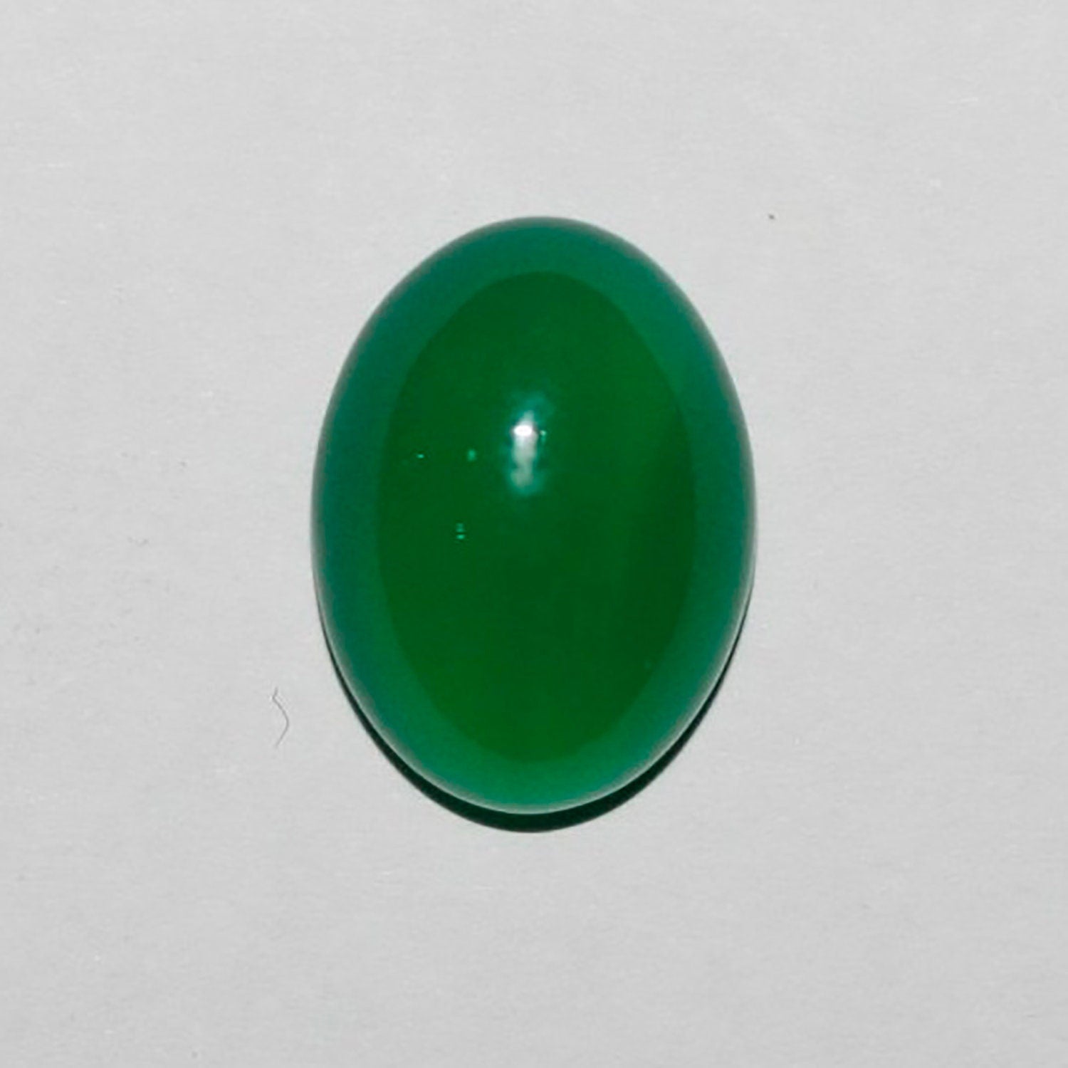 Lote de 6 cabujones ovalados de ágata verde (6 unidades) de 18 x 13 mm