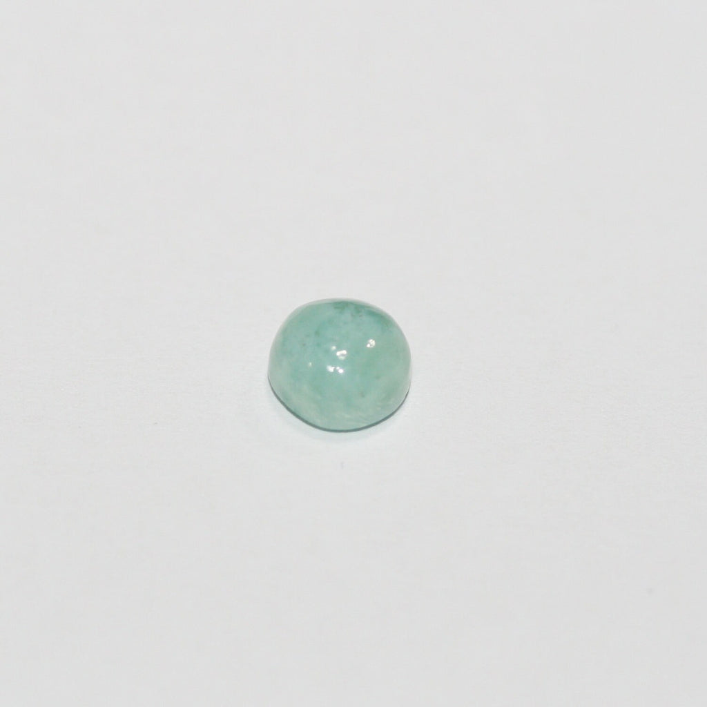 10Pcs Lot Larimar Smooth Round Cabochon 6mm. (10 pcs.).