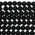 13" St Black Tourmaline Smooth Round Beads 3.5-4mm.-Strand 33cm