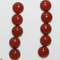Smooth Round Red Jasper Cabochon  ( 10Pcs ) 10mm.
