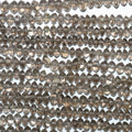 Perles rondelles lisses en quartz fumé St 14" (5 x 3 mm) - Fil de 38 cm