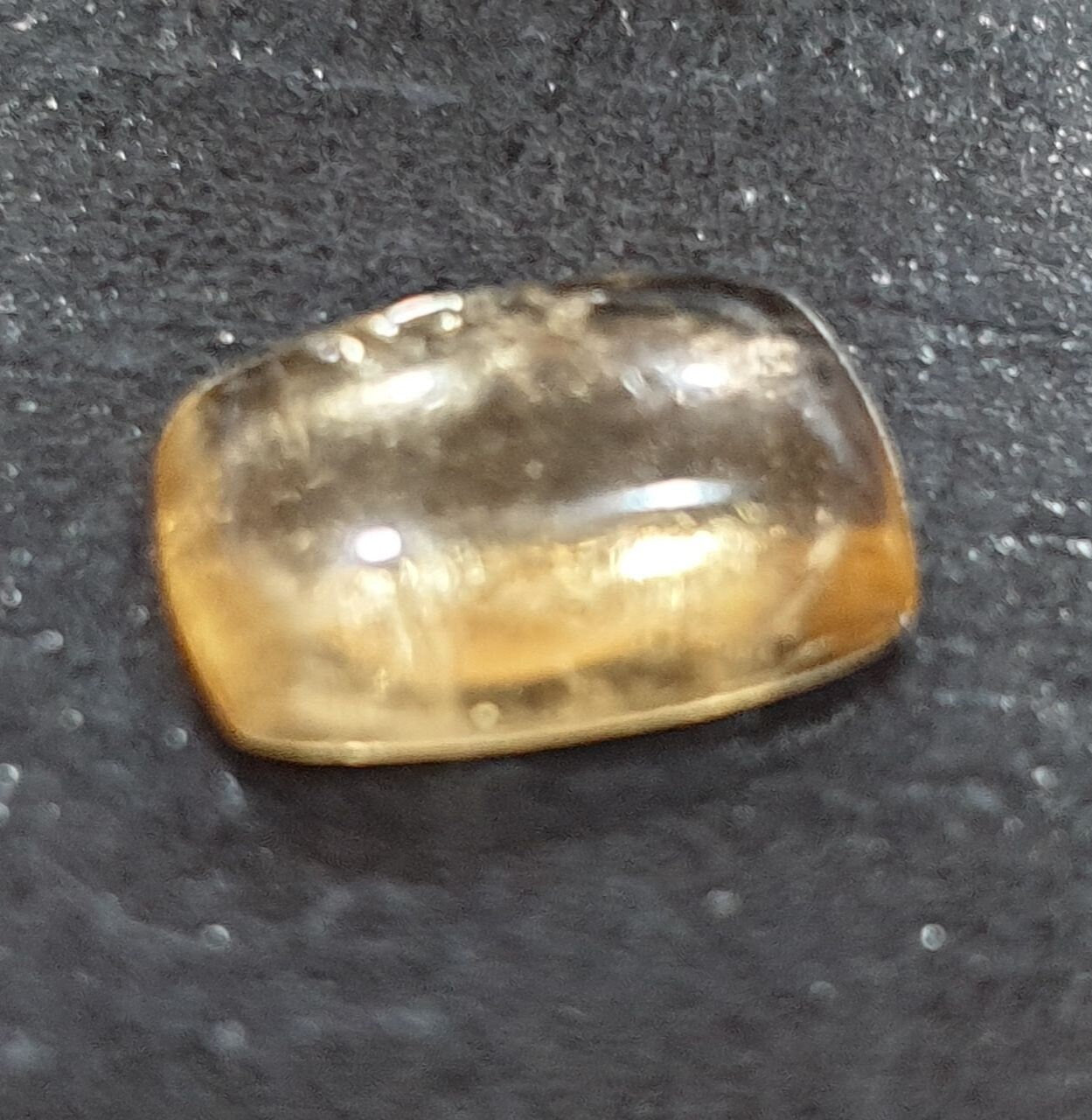 Imperial Topaz Cushion  Cabochon From Brazil 10x6.5mm 2.2ct- Rare Gemstones- Top Quality- One Of A Kind