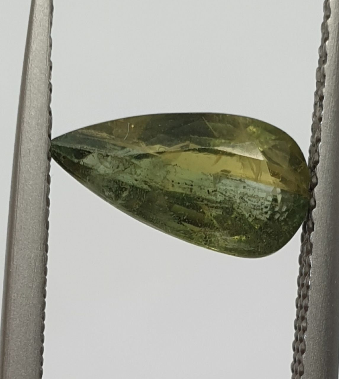 1 Pc Natural Rare Color Green  Sapphire  Drop 10.5x5.5mm 1.73 cts - Wholesale Gemstones- Natural Stones For Jewelry