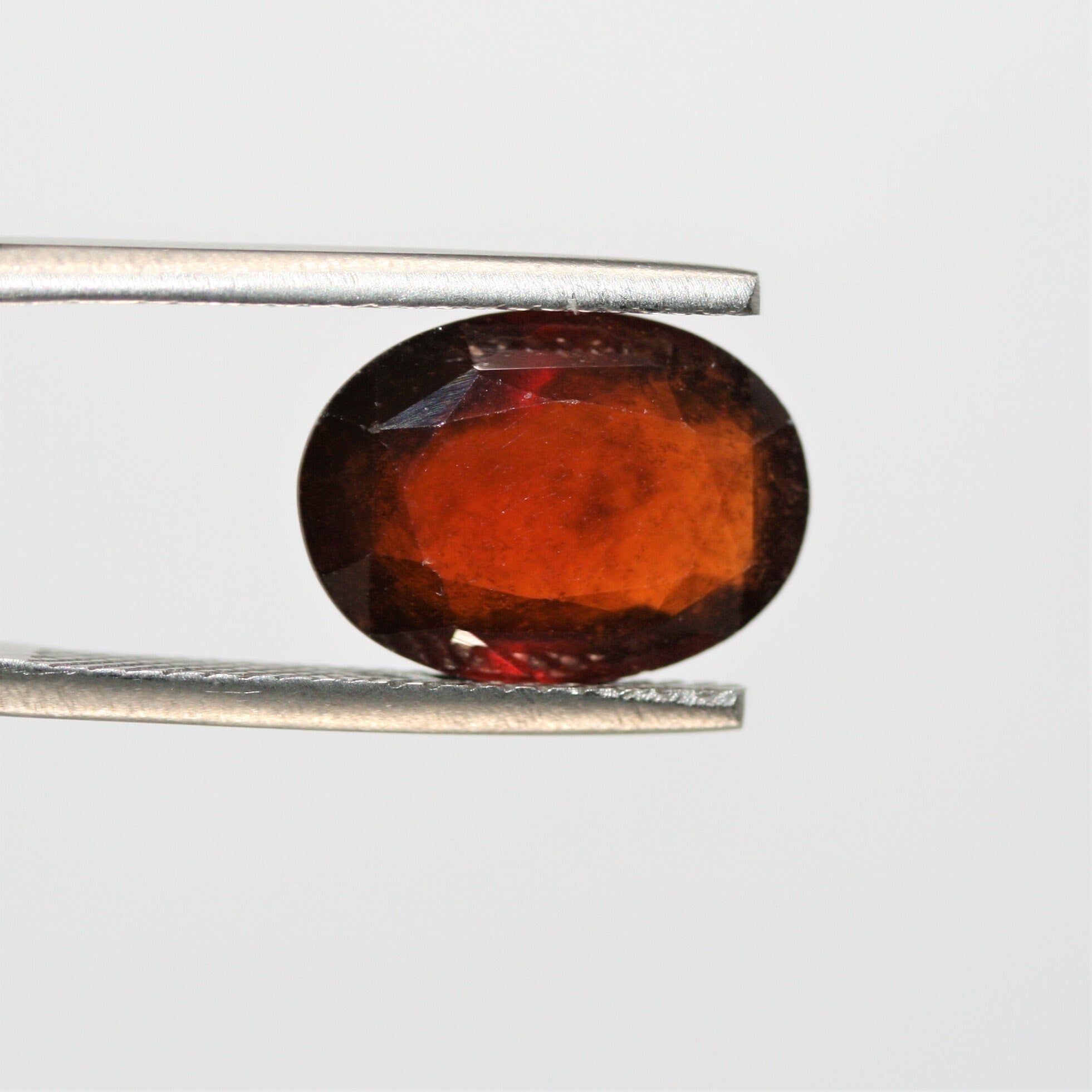 Grenat hessonite AAA de qualité supérieure, taille ovale, 13,7 x 10 mm (6,06 ct) - Perles et cabochons de pierres précieuses