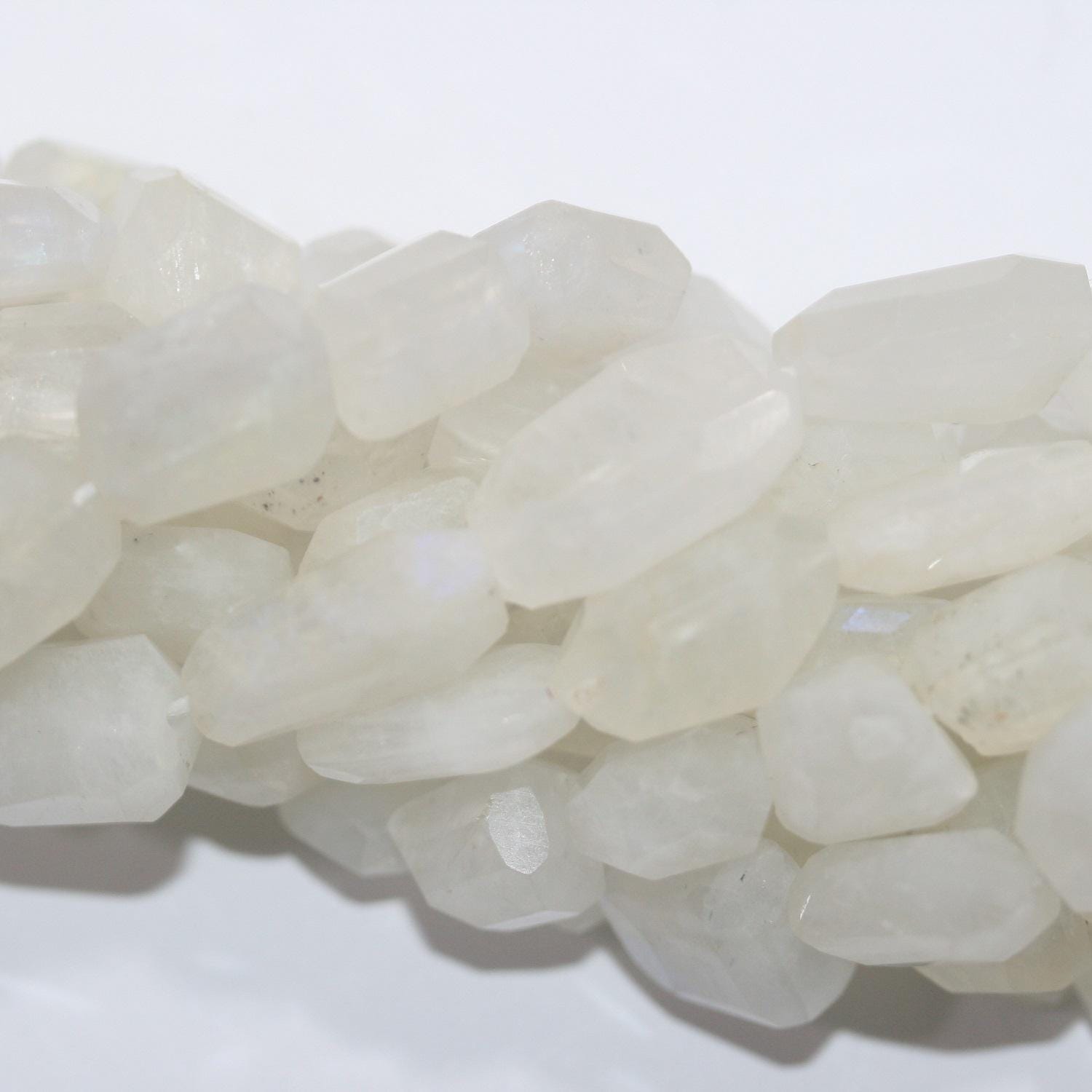 14" St  Moonstone Faceted Nugget Beads 15x13mm.Approx.-Strand 35cm.-Item.14926