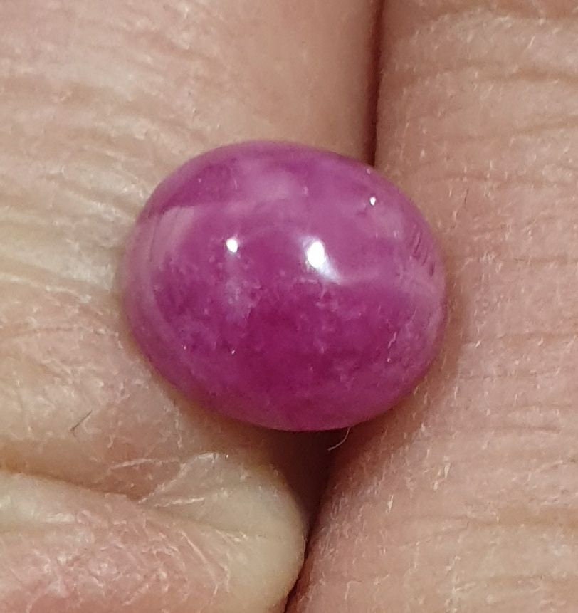 Pink Sapphire Oval Cabochon 10x7.8mm.(4.97ct.)-Natural Gems-Wholesale