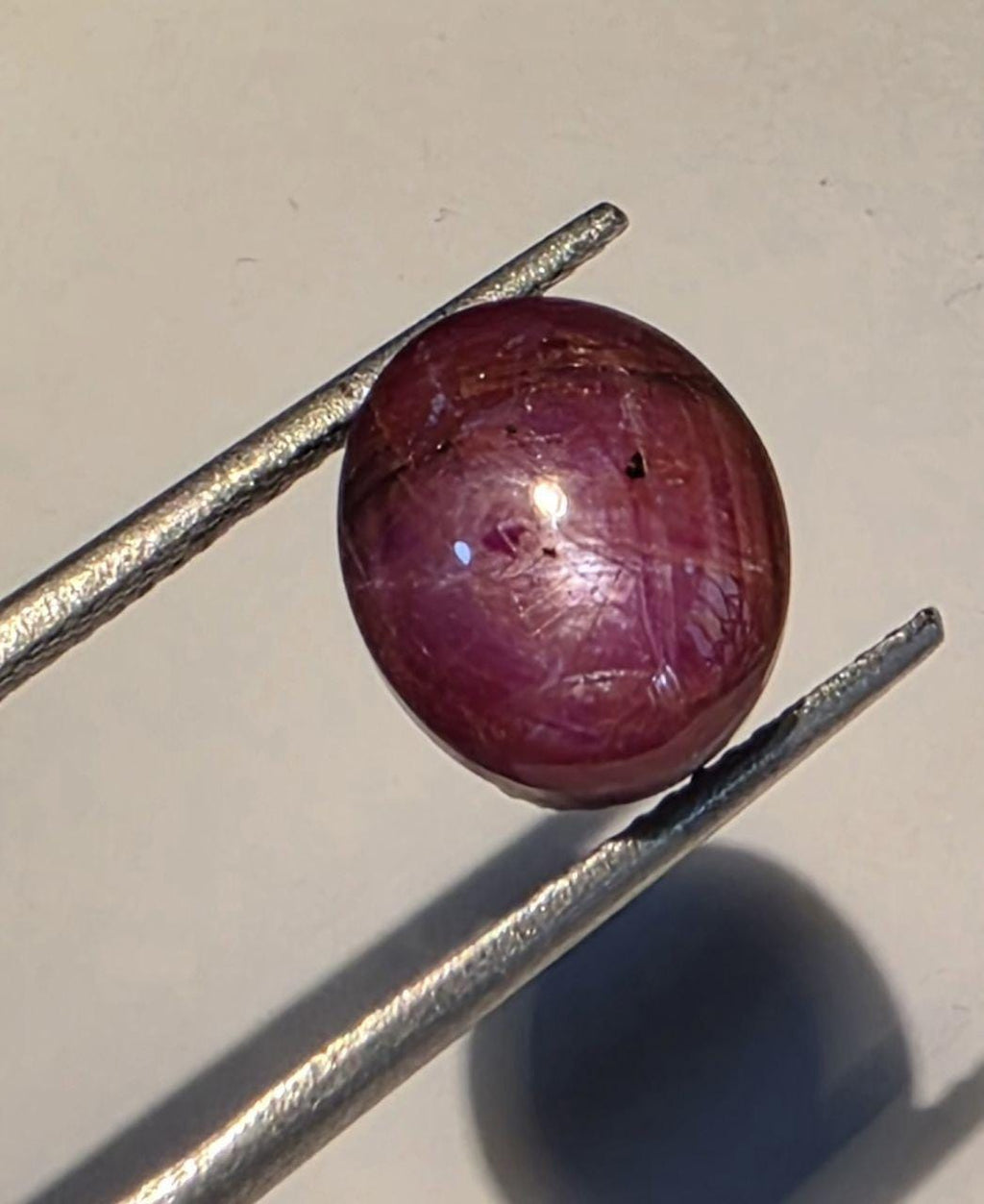 Star Ruby Smooth Oval Cabochon 10.5x9mm. (7.9ct.)