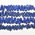 Perles en lapis-lazuli facettées de 8 pouces (environ 7 x 5 mm) - Longueur du fil : 20 cm.