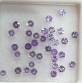 Lote de Amatista Redonda Facetada 2mm. (2CT)-Artículo.636LO