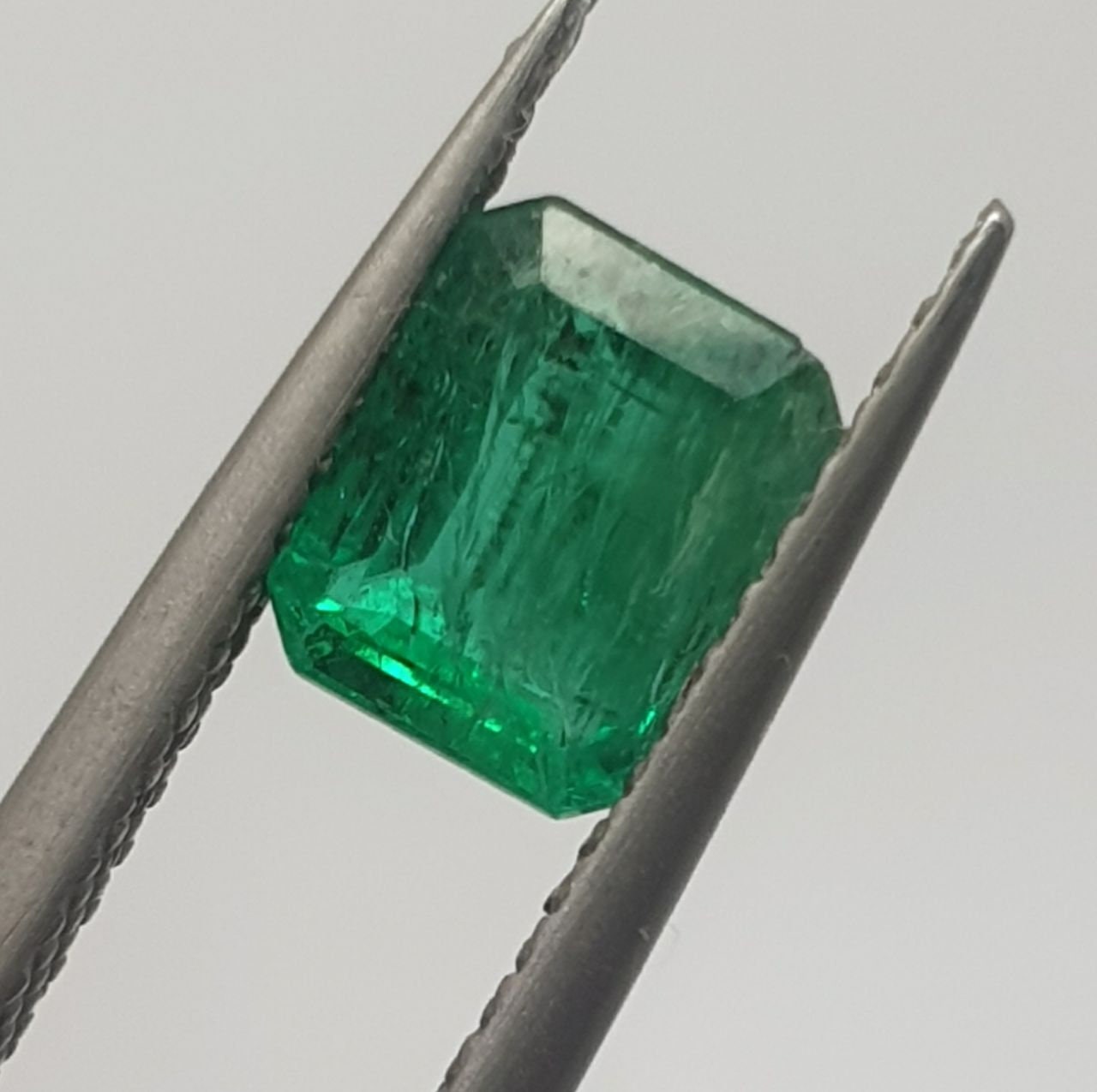 1 Pc Octagon  Natural Emerald From Zambia  6.5X5.2mm 0.98ct- Natural Gemstone- Emerald Cut