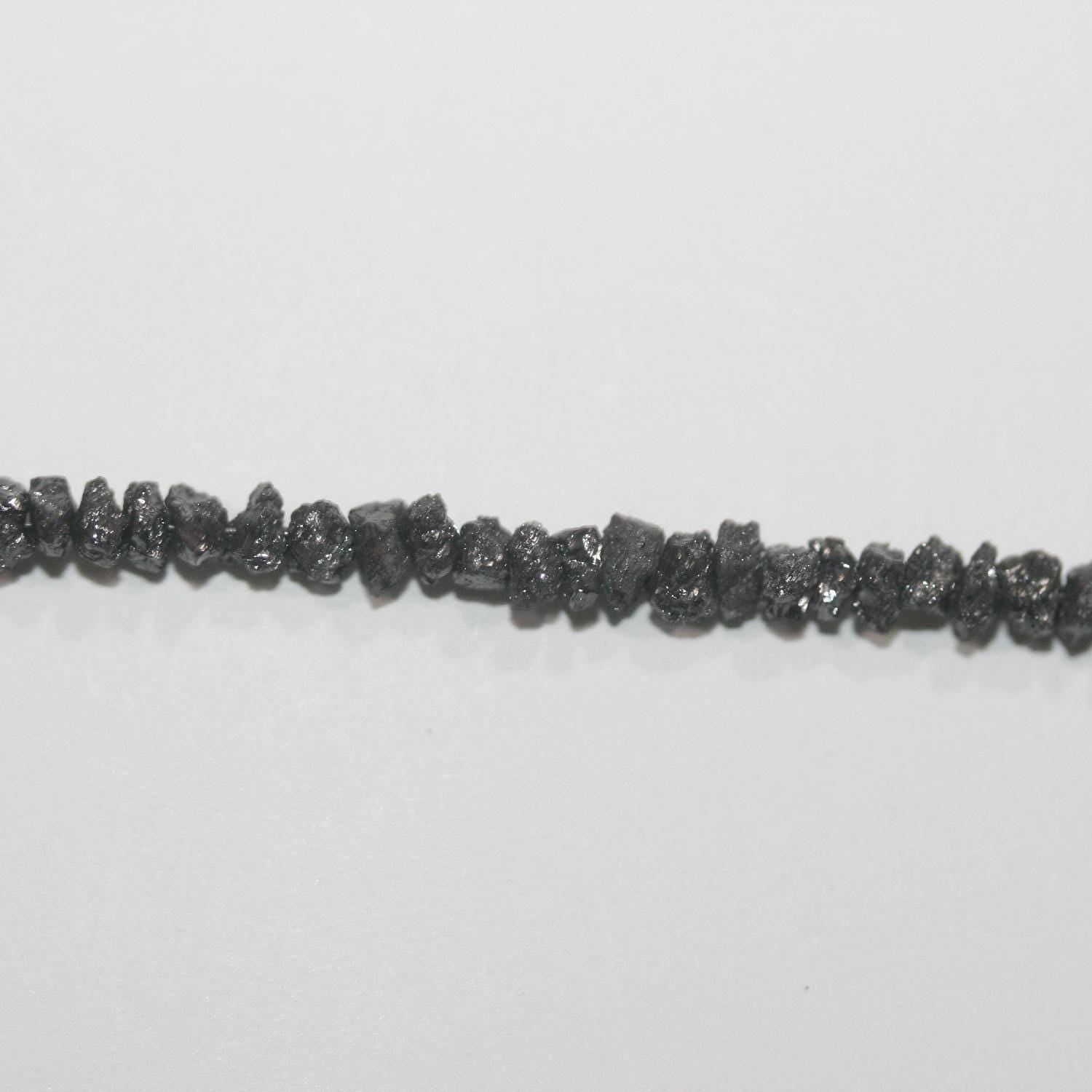 14" St Black Diamond Unpolish 1.5-2.5mm.-Strand 38cm.-Item.7295